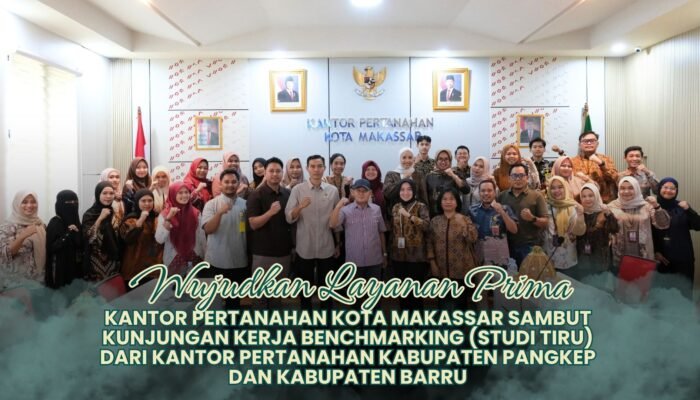 Kantah Pangkep dan Barru Pelajari Layanan Peralihan Hak di Makassar