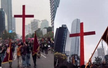 Salib Merah Raksasa Muncul dalam Demo Jakarta 28 Oktober, Ternyata Ini Makna di Baliknya 6 64320 salib merah di demo jakarta 1