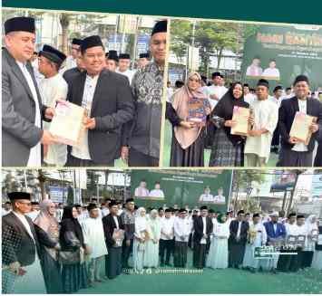 ATR/BPN Makassar Serahkan Sertipikat Tanah Wakaf pada Peringatan Hari Santri Nasional 2026 1 Wali Kota Makassar Munafri Arifuddin menyerahkan sertipikat tanah wakaf kepada masyarakat dan pengelola lembaga keagamaan dalam rangka memperingati Hari Santri Nasional 2026, sebagai wujud komitmen ATR/BPN Kota Makassar dalam memberikan kepastian hukum atas tanah wakaf. (doc istimewa)