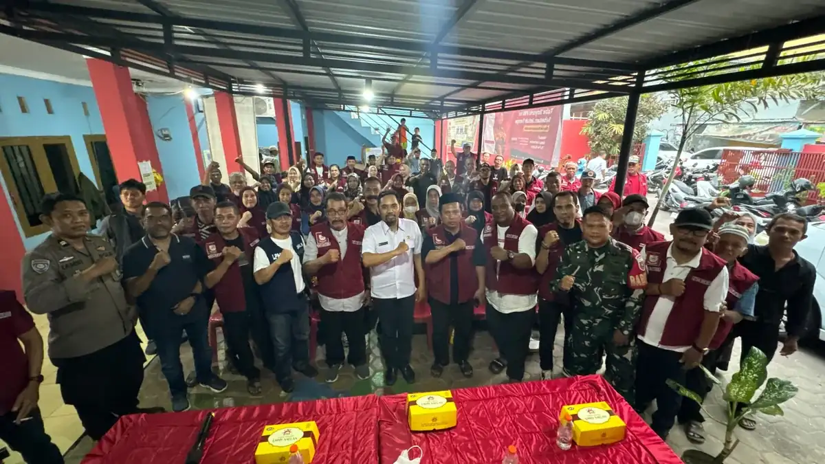 Rapat koordinasi Kelurahan Banta-Bantaeng Rappocini Makassar bersama tripilar LPM dan RT RW
