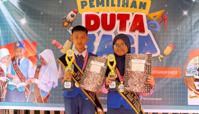 Duta Baca SMPN 4 Makassar, Faizil dan Nafisah Terpilih