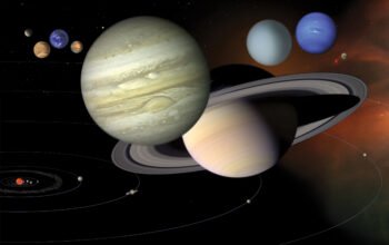 Ilustrasi delapan planet dalam pembelajaran tata surya SI DANAR SD Negeri Baraya I Makassar