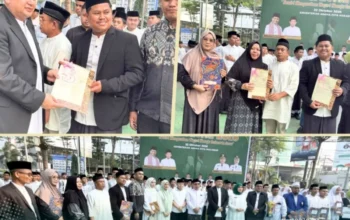 Penyerahan sertipikat tanah wakaf Kantah Makassar oleh Wali Kota Munafri Arifuddin dalam peringatan Hari Santri Nasional, 22 Oktober 2026.