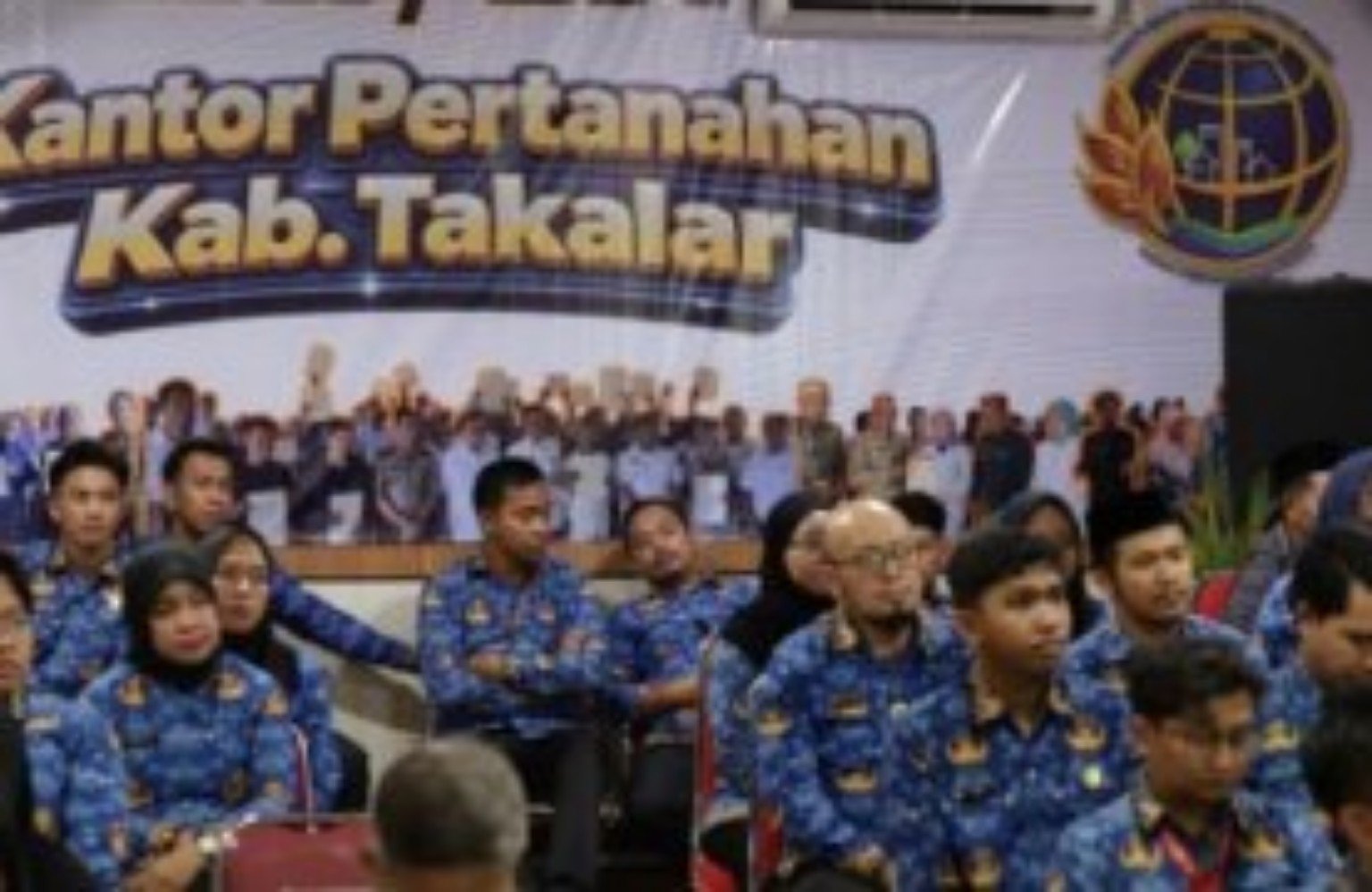 Jajaran Kantor Pertanahan Kabupaten Takalar mengikuti monitoring dan evaluasi Kakanwil BPN Sulsel pada 1 Oktober 2026