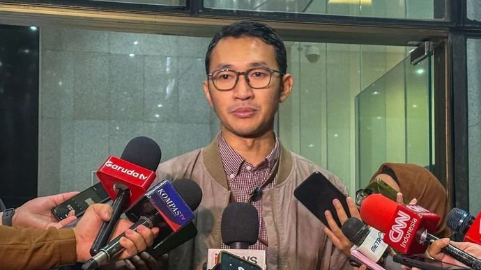 Juru Bicara KPK Budi Prasetyo memberikan keterangan di Gedung Merah Putih KPK, Jakarta