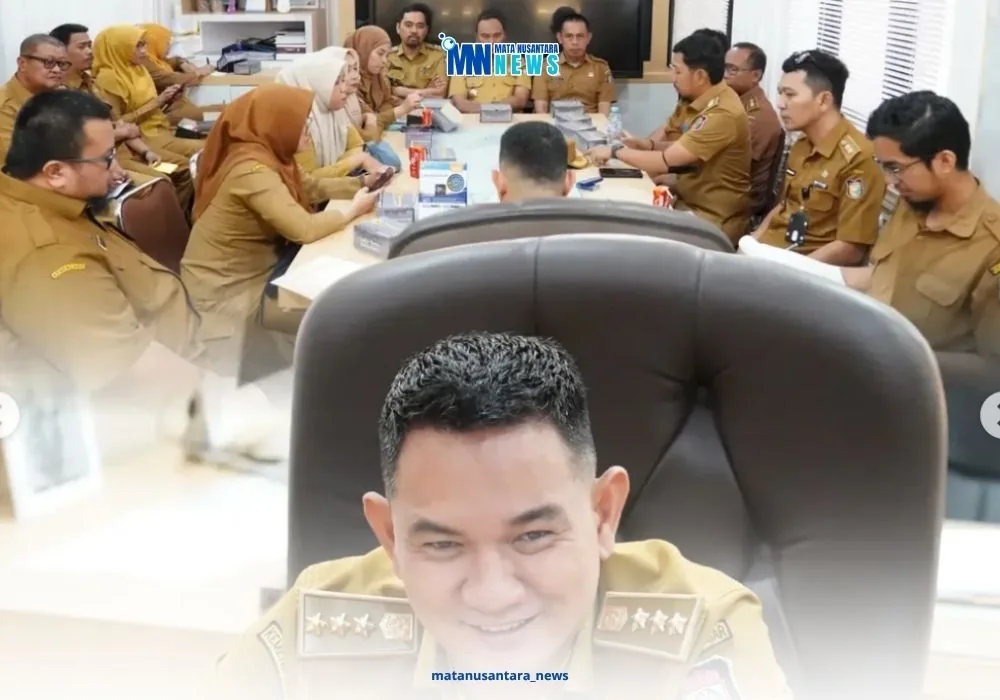 Rapat jajaran Kecamatan Rappocini Makassar membahas retribusi sampah data Perlinsos dan lomba kebersihan