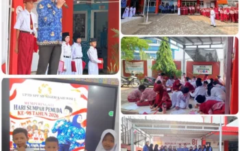 SDN Karuwisi 2 Makassar memperingati Sumpah Pemuda dengan upacara serta kegiatan mewarnai dan menggambar pada 28 Oktober 2026