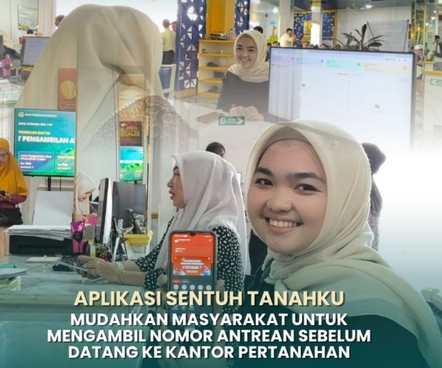 Sentuh Tanahku Mudahkan Antrean Kantor Pertanahan Makassar 1 Sentuh Tanahku memudahkan pengambilan antrean di Kantor Pertanahan Kota Makassar