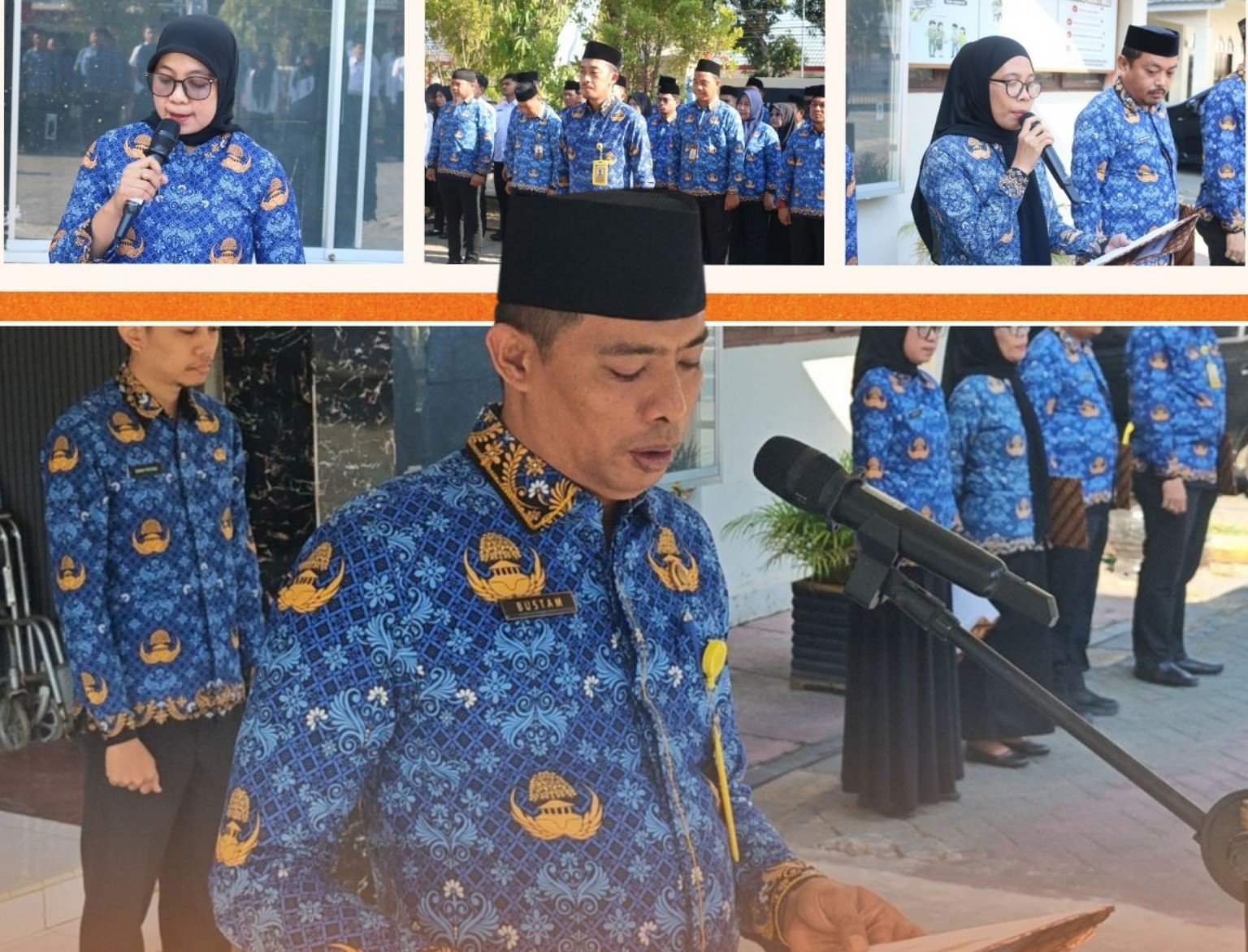 Kepala Kantor Pertanahan Kabupaten Takalar Bustam memimpin upacara Hari Kesaktian Pancasila 1 Oktober 2026